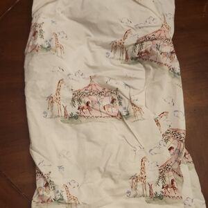Pottery Barn Kids Carousel Animal Print Sheet